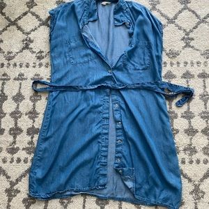 Never Worn!! Denim Button-up Dress